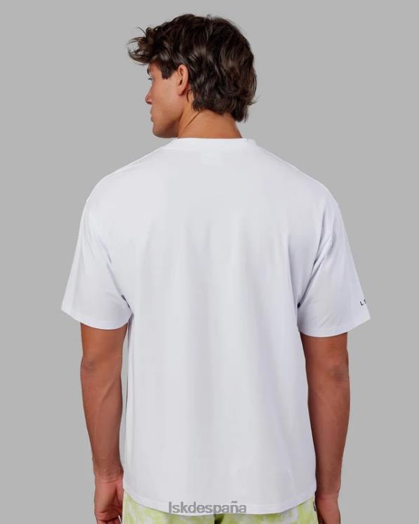 LSKD unisexo esforzarse flxcotton camiseta de gran tamaño - blanco 8T6NZ309 vestir