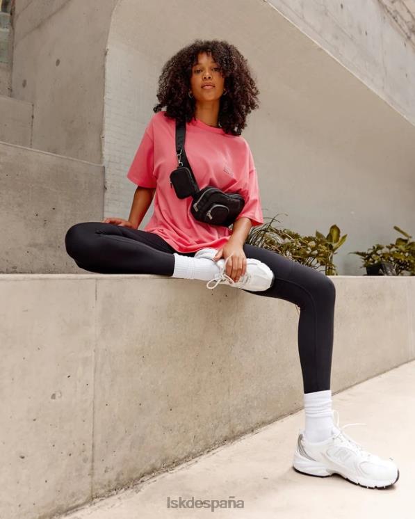 LSKD unisexo esforzarse flxcotton camiseta de gran tamaño - sunkist coral 8T6NZ310 vestir