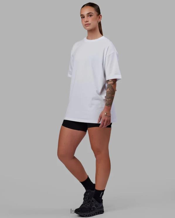 LSKD unisexo love the run flxcotton tee oversize - blanco-negro 8T6NZ272 vestir