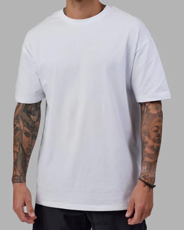 LSKD unisexo love the run flxcotton tee oversize - blanco-negro 8T6NZ272 vestir