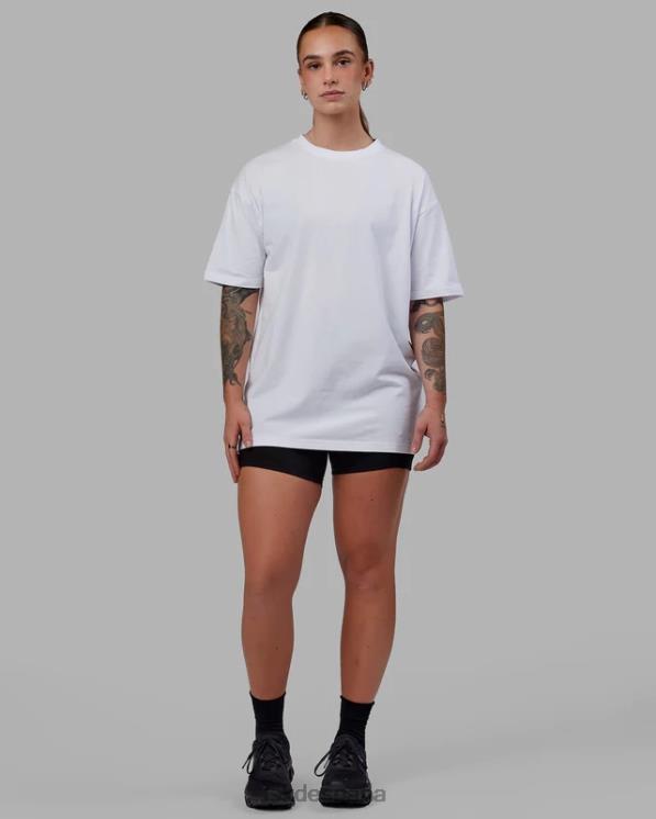 LSKD unisexo love the run flxcotton tee oversize - blanco-negro 8T6NZ272 vestir