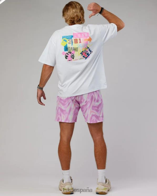 LSKD unisexo miami23 camiseta flxcotton oversize - blanco 8T6NZ295 vestir