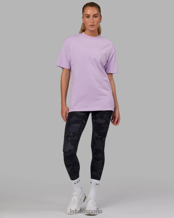 LSKD unisexo vs1 flxcotton camiseta oversize - lila pálido 8T6NZ274 vestir