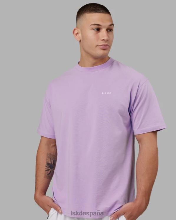 LSKD unisexo vs1 flxcotton camiseta oversize - lila pálido 8T6NZ274 vestir