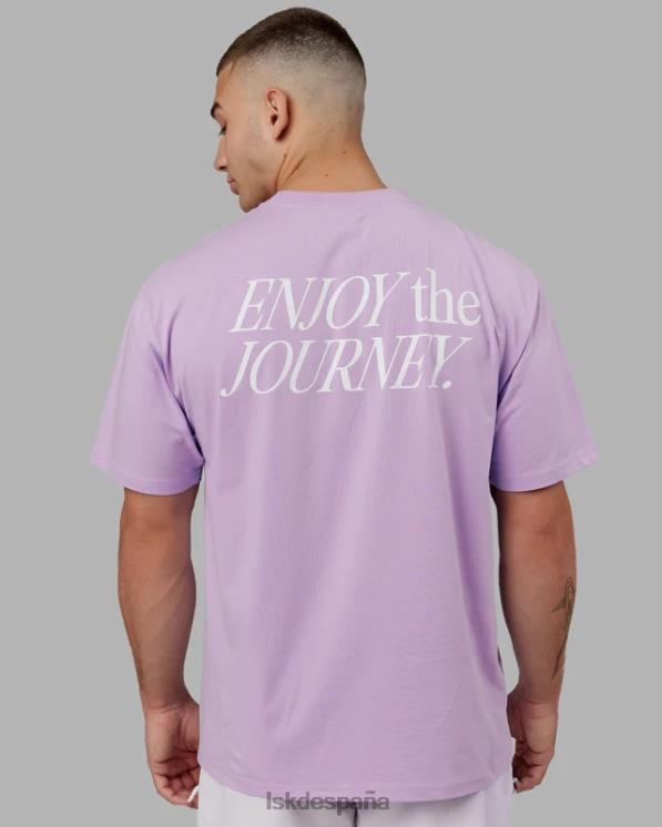 LSKD unisexo vs1 flxcotton camiseta oversize - lila pálido 8T6NZ274 vestir