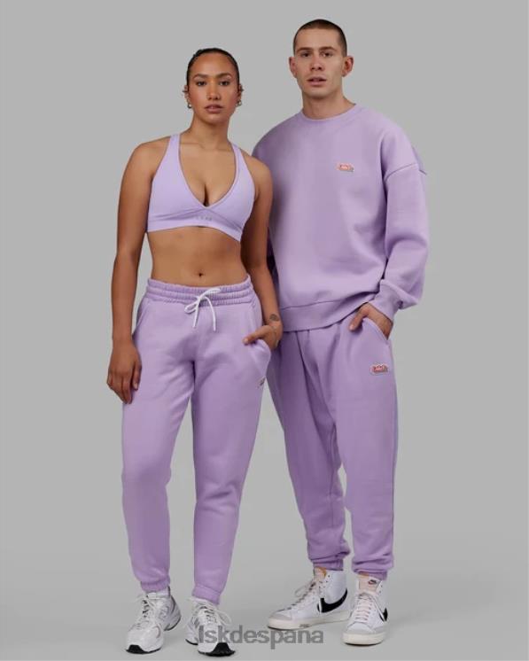 LSKD unisexo jogger irradiado - lila pálido 8T6NZ770 vestir