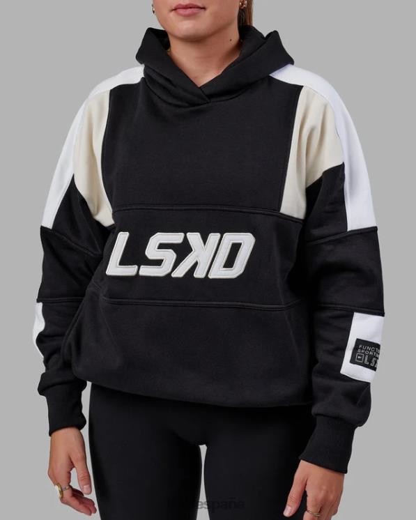 LSKD unisexo Sudadera con capucha Slam oversize - hueso negro 8T6NZ335 vestir