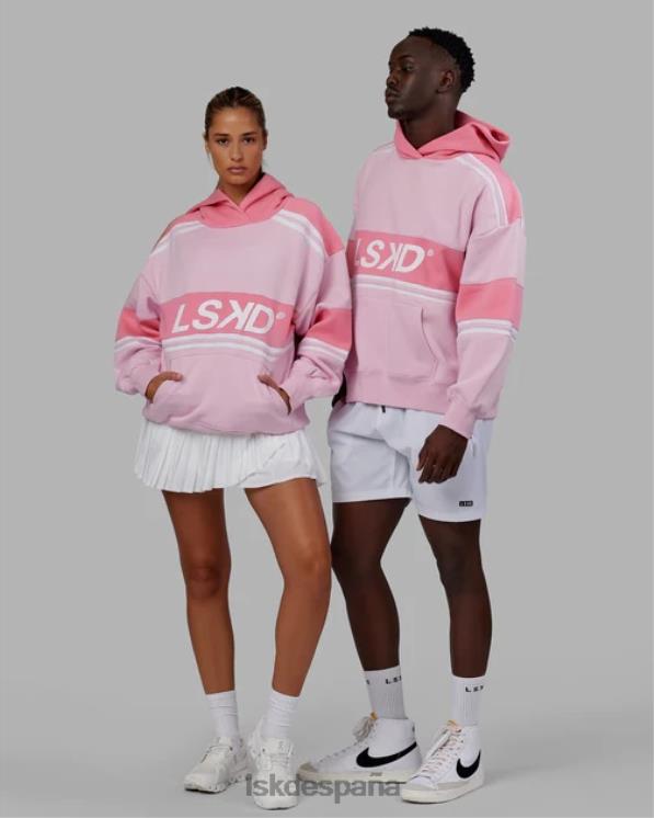 LSKD unisexo Sudadera con capucha extragrande del equipo A - rosa pétalo-rosa peonía 8T6NZ454 vestir