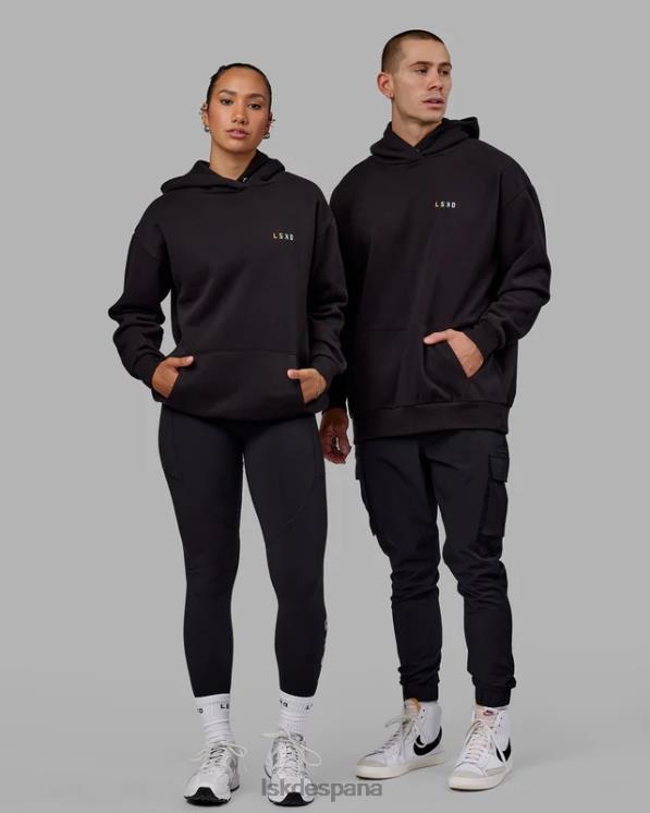 LSKD unisexo sudadera con capucha amplificar de gran tamaño - orgullo-negro 8T6NZ439 vestir