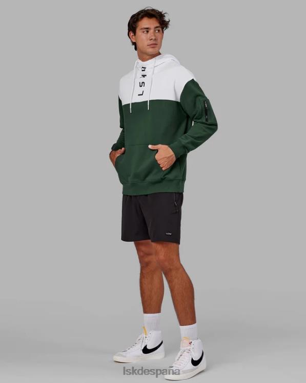 LSKD unisexo sudadera con capucha de gran tamaño contraria - pineneedle-white 8T6NZ393 vestir