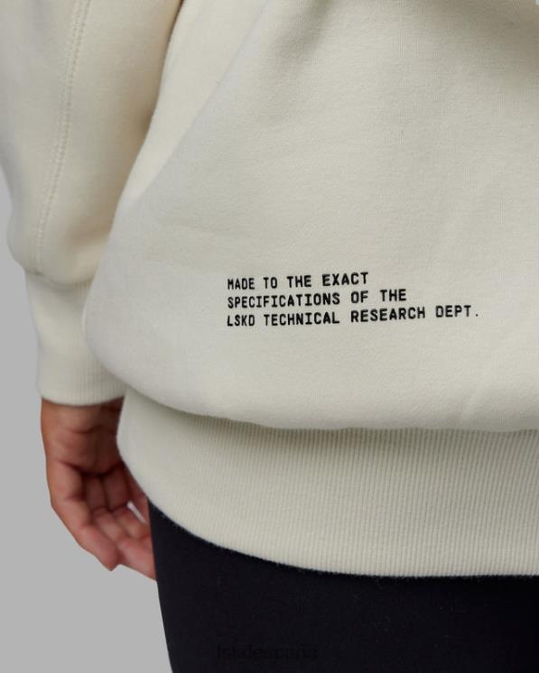 LSKD unisexo sudadera con capucha de laboratorio de gran tamaño - hueso 8T6NZ396 vestir