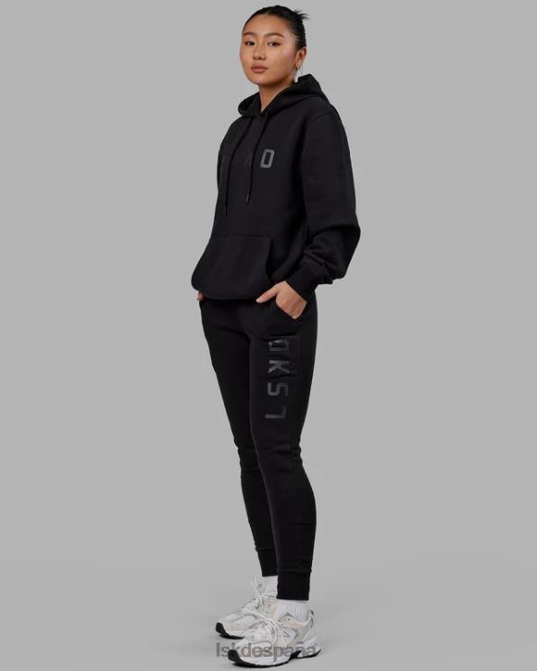 LSKD unisexo sudadera con capucha estructura - negro-negro 8T6NZ343 vestir