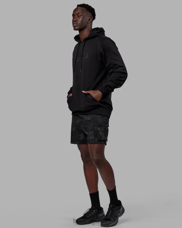 LSKD unisexo sudadera con capucha estructura - negro-negro 8T6NZ343 vestir