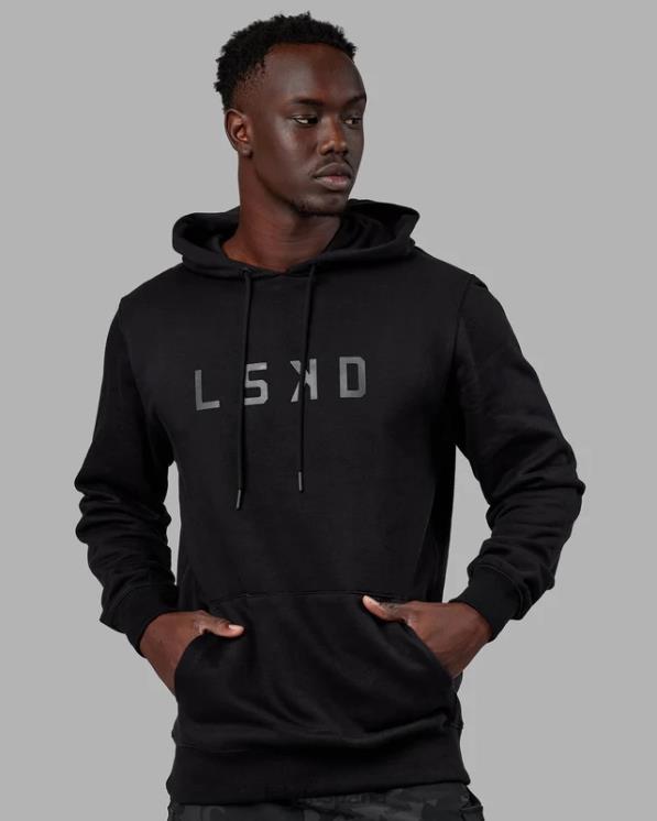LSKD unisexo sudadera con capucha estructura - negro-negro 8T6NZ343 vestir