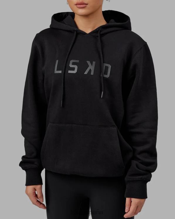 LSKD unisexo sudadera con capucha estructura - negro-negro 8T6NZ343 vestir