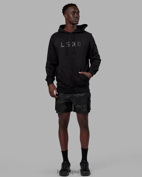 LSKD unisexo sudadera con capucha estructura - negro-negro 8T6NZ343 vestir
