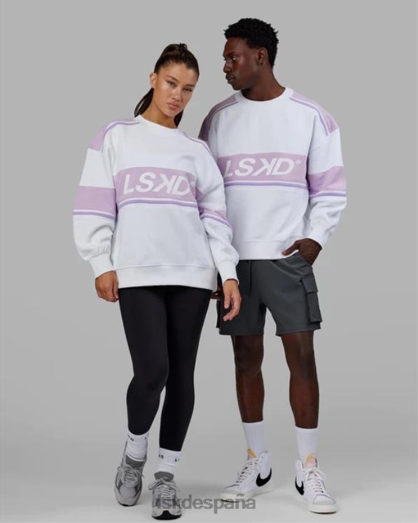 LSKD unisexo Jersey oversize a-team - blanco-lila pálido 8T6NZ443 vestir