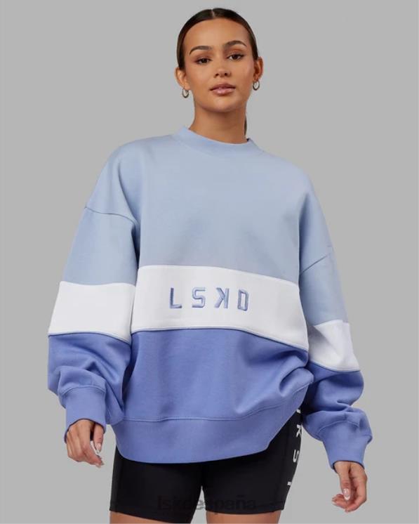 LSKD unisexo Jersey oversize extra time - azul aciano-blanco 8T6NZ399 vestir