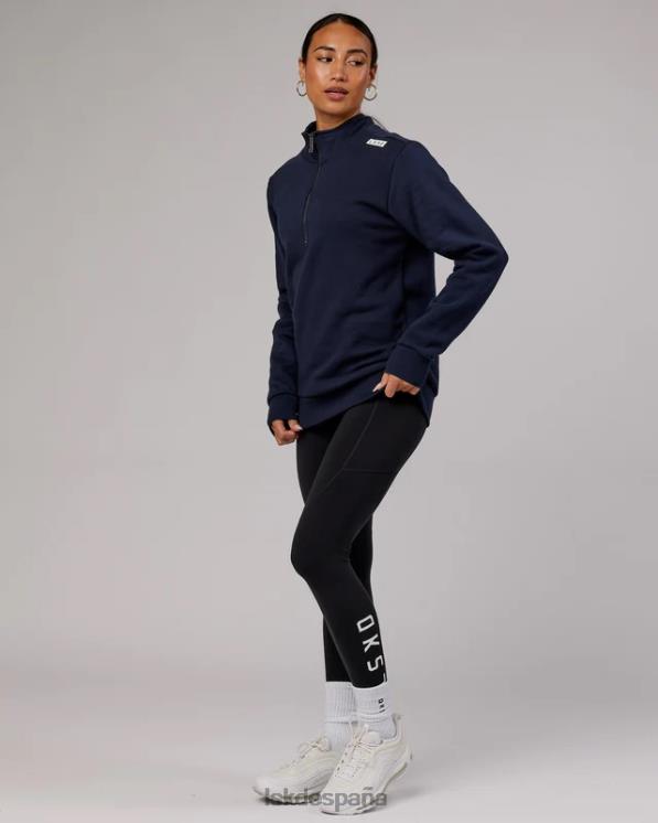 LSKD unisexo Victory Jersey oversize con cremallera 1/4 - azul marino 8T6NZ438 vestir