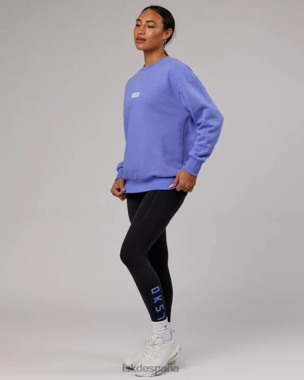 LSKD unisexo suéter cornerstone oversize - azul aciano 8T6NZ418 vestir