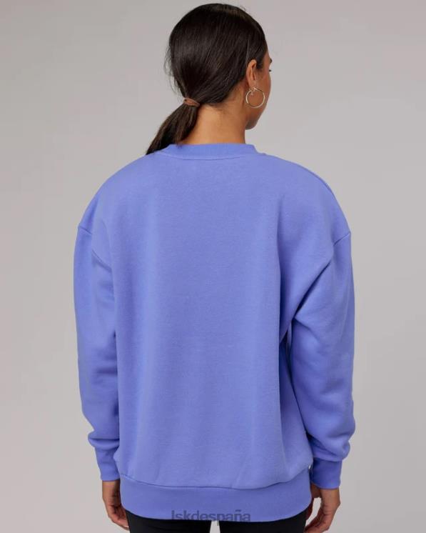 LSKD unisexo suéter cornerstone oversize - azul aciano 8T6NZ418 vestir