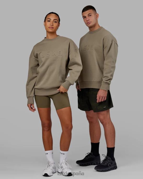 LSKD unisexo suéter estampado oversize - laurel oak 8T6NZ397 vestir