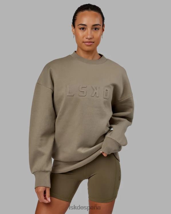 LSKD unisexo suéter estampado oversize - laurel oak 8T6NZ397 vestir