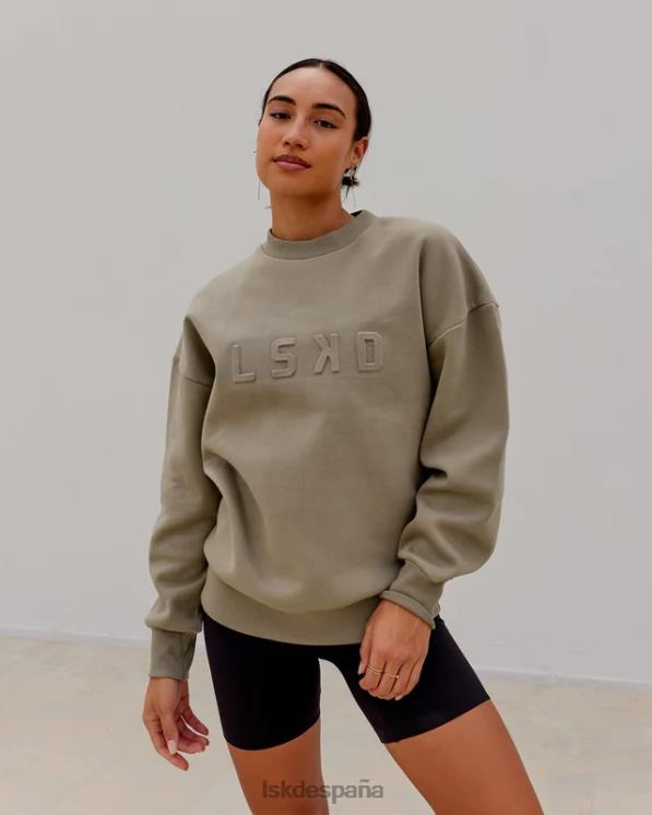 LSKD unisexo suéter estampado oversize - laurel oak 8T6NZ397 vestir