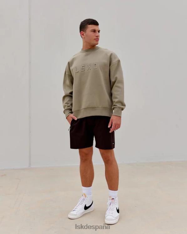 LSKD unisexo suéter estampado oversize - laurel oak 8T6NZ397 vestir