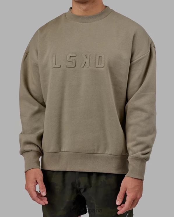 LSKD unisexo suéter estampado oversize - laurel oak 8T6NZ397 vestir