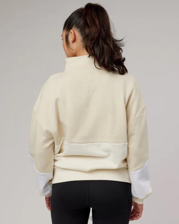 LSKD unisexo suéter invertido oversize - leche de almendras 8T6NZ407 vestir