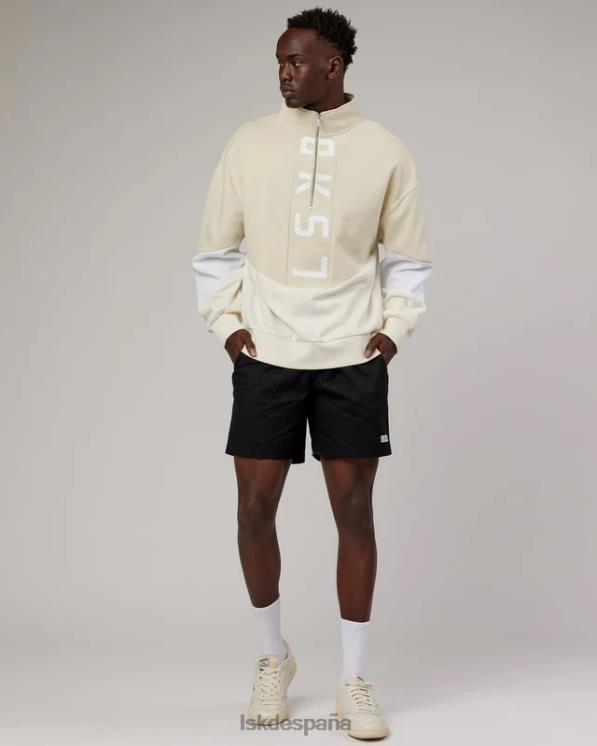 LSKD unisexo suéter invertido oversize - leche de almendras 8T6NZ407 vestir