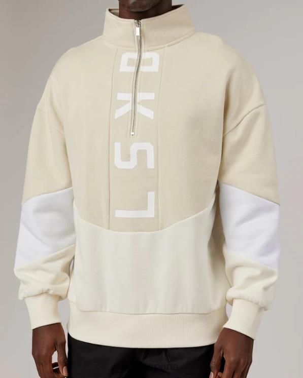 LSKD unisexo suéter invertido oversize - leche de almendras 8T6NZ407 vestir