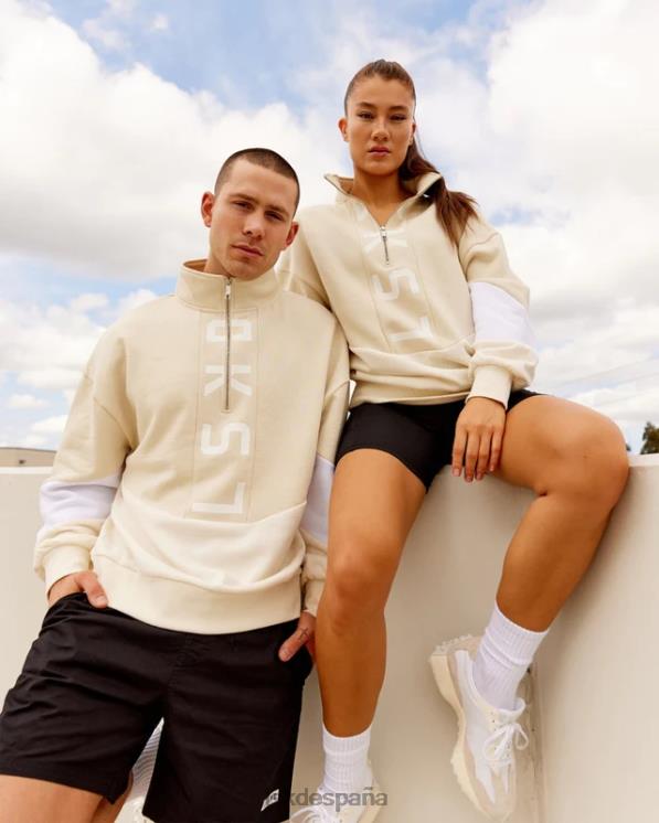 LSKD unisexo suéter invertido oversize - leche de almendras 8T6NZ407 vestir