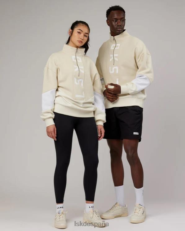 LSKD unisexo suéter invertido oversize - leche de almendras 8T6NZ407 vestir