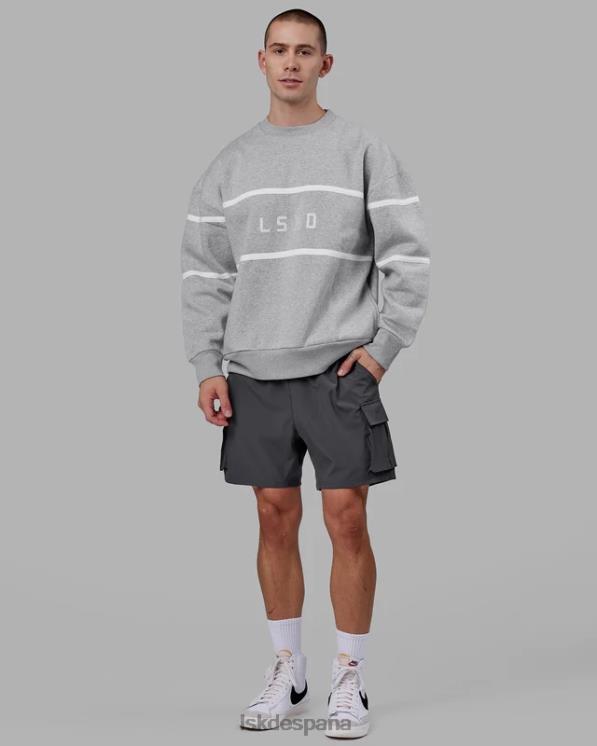 LSKD unisexo suéter paralelo oversize - lt grey marl 8T6NZ377 vestir